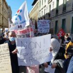 Manifestation à Avignon contre la fermeture de classe à la rentrée 2021-2022