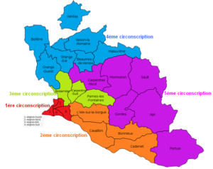 les 5 circonscriptions de Vaucluse pour les élections législatives