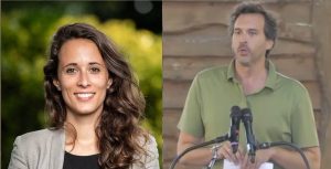 Clémence Guetté et Bastien Lachaud, député-es de la France Insoumise