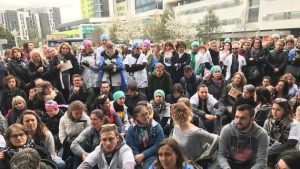 assemblée de grévistes