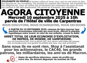 le 10 septembre 2025 on bloque tout