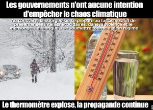 dérèglement climatique: la catastrophe productiviste du capitaliste est là