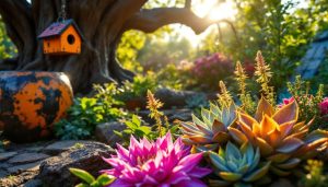 Le jardin punk fleuri